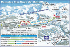 lien plan des pistes ski de fond chinaillon